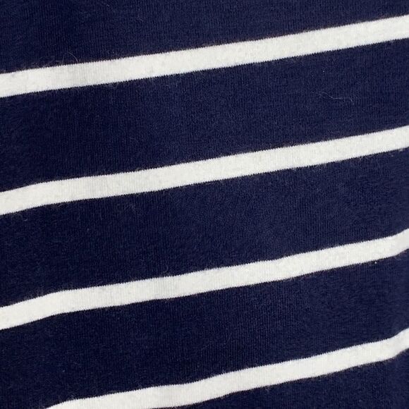 LIZ Claiborne Navy Striped Cotton Tank - Picture 3 of 7
